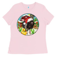Bubblegum Pink Baby pig Ladies Tee - FaDigitalArtStudio