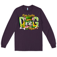 Plum st patricks day dog mom Long Sleeve Tee - CowhideDigitalArt