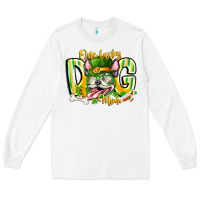 White st patricks day dog mom Long Sleeve Tee - CowhideDigitalArt