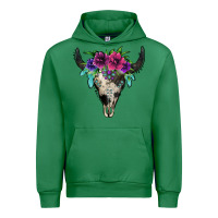 Emerald cowhide bull skull Urban Hoodie - Jasminsmagicworld