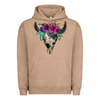 Pigment Burro cowhide bull skull Urban Hoodie - Jasminsmagicworld
