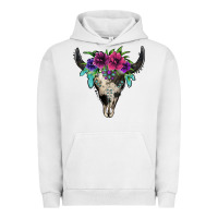 Pigment Lunar Rock cowhide bull skull Urban Hoodie - Jasminsmagicworld