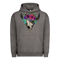 Pigment Tornado cowhide bull skull Urban Hoodie - Jasminsmagicworld