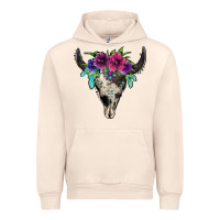 Sandshell cowhide bull skull Urban Hoodie - Jasminsmagicworld