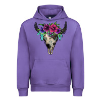 Tulip cowhide bull skull Urban Hoodie - Jasminsmagicworld