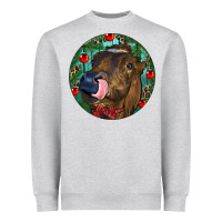 Longhorn Cow Christmas Heavyweight Sweatshirt | Teevron