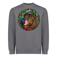 Storm Longhorn Cow Christmas Heavyweight Sweatshirt - RanaPortraitStore