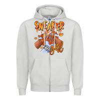 Orange Galaxy Sneaker Girl Afro Woman Zipper Hoodie | Teevron