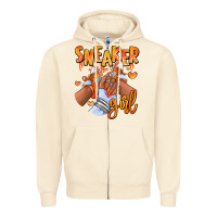 Sandshell orange galaxy sneaker girl afro woman Zipper Hoodie - RanaPortraitStore