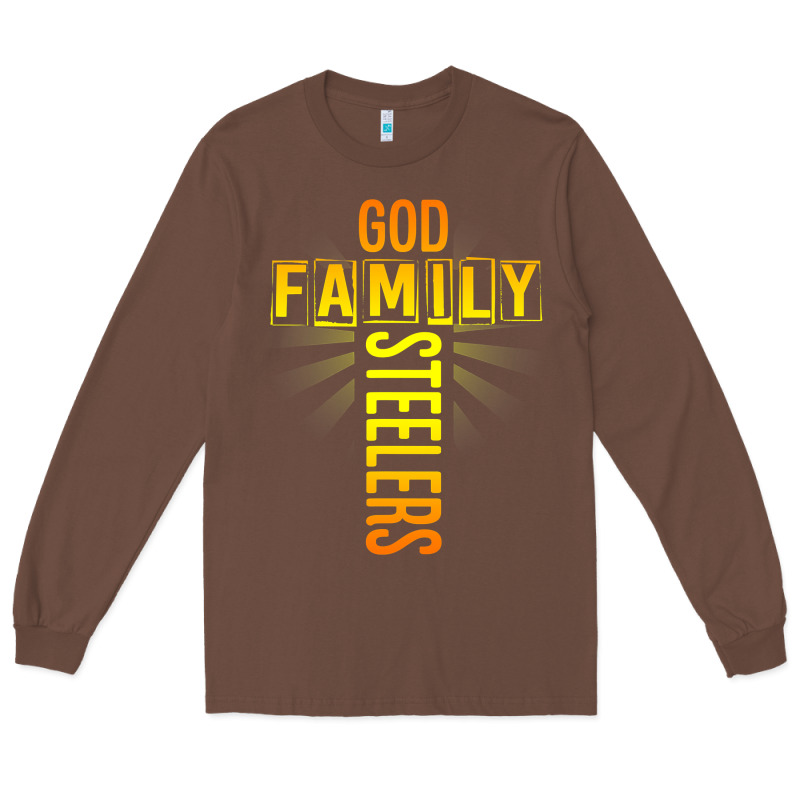 God Family Steeler Shirt Father's Day Gift Tee T Shirt Long Sleeve Tee by DesigneFamous | Teevron