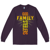 Plum god family steeler shirt father's day gift tee t shirt Long Sleeve Tee - DesigneFamous