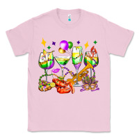 Bubblegum Pink mardi gras wine glasses olivia Classic Tee - OliviaCreatesArt