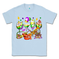 Dusty Blue mardi gras wine glasses olivia Classic Tee - OliviaCreatesArt