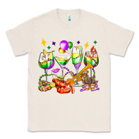 Natural mardi gras wine glasses olivia Classic Tee - OliviaCreatesArt