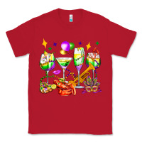 Red mardi gras wine glasses olivia Classic Tee - OliviaCreatesArt