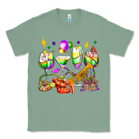 Sage mardi gras wine glasses olivia Classic Tee - OliviaCreatesArt