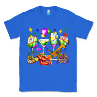 True Royal mardi gras wine glasses olivia Classic Tee - OliviaCreatesArt