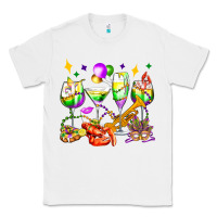 White mardi gras wine glasses olivia Classic Tee - OliviaCreatesArt