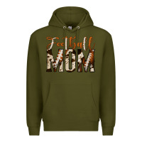 Army Green football mom Premium Hoodie - Jasminsmagicworld