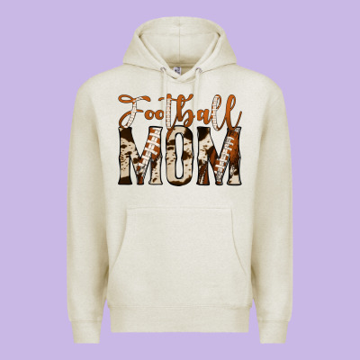Football Mom Premium Hoodie Designed By Jasminsmagicworld