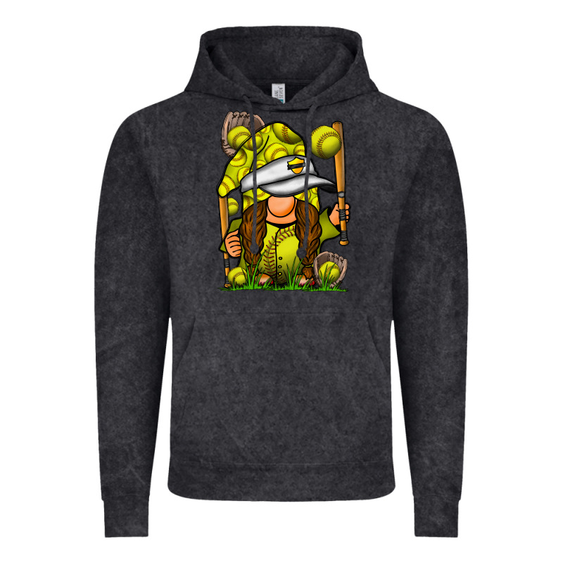 Softball Gnome Vintage Hoodie by SublimationCraftShop | Teevron