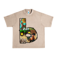 French Oak farm life alphabet lowercase letters b Urban Heavy Tee - BundleAndBundleShop