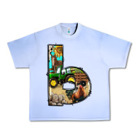Grape Ice farm life alphabet lowercase letters b Urban Heavy Tee - BundleAndBundleShop