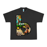 Pigment Black farm life alphabet lowercase letters b Urban Heavy Tee - BundleAndBundleShop