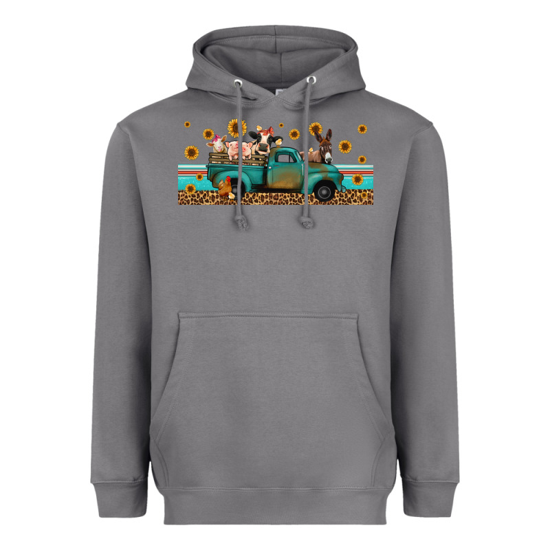 Western Animals Truck Heavyweight Hoodie by Jasminsmagicworld | Teevron