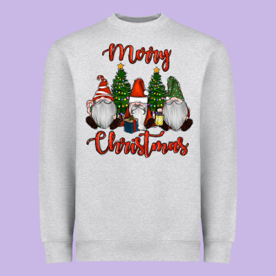 Merry Christmas Gnomes Heavyweight Sweatshirt Designed By Ranaportraitstore
