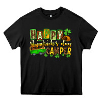 Black St. Patrick's Happy St. Patrick's Day camper Heavy Core Tee - OliviaCreatesArt