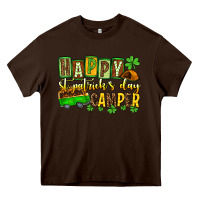 Chocolate Brown St. Patrick's Happy St. Patrick's Day camper Heavy Core Tee - OliviaCreatesArt