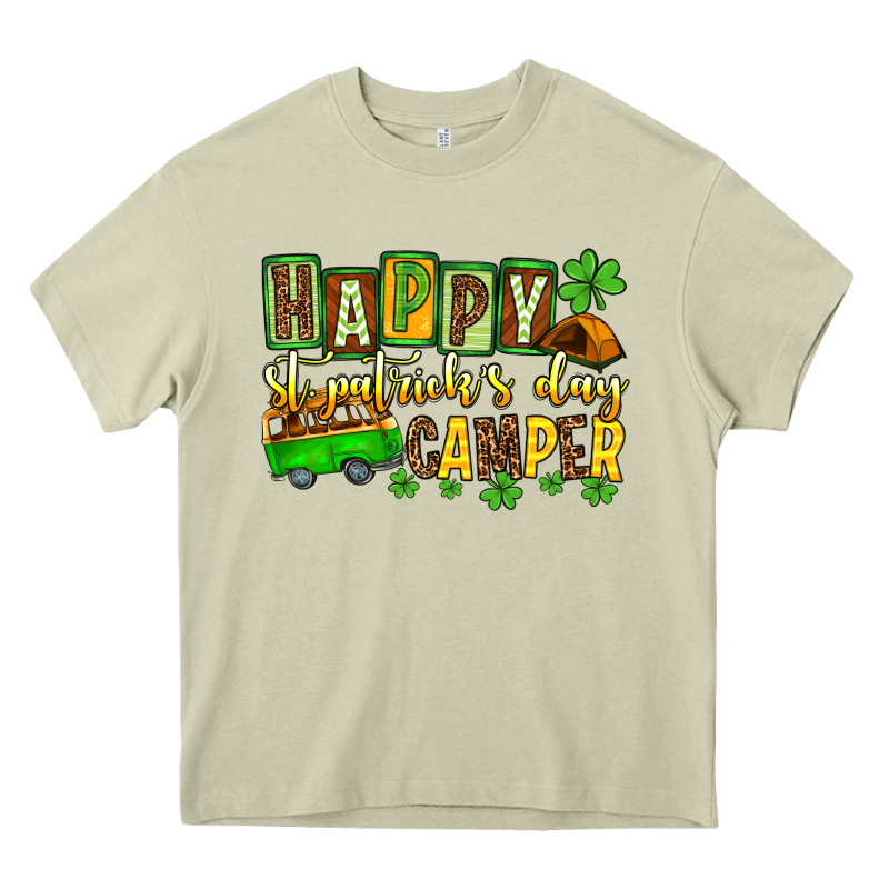St. Patrick's Happy St. Patrick's Day Camper Heavy Core Tee by OliviaCreatesArt | Teevron