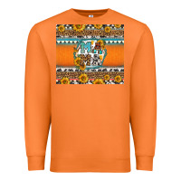 Carrot sunflowers hexagon frame mama Premium Sweatshirt - Jasminsmagicworld