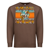 Chestnut sunflowers hexagon frame mama Premium Sweatshirt - Jasminsmagicworld