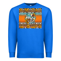 True Royal sunflowers hexagon frame mama Premium Sweatshirt - Jasminsmagicworld