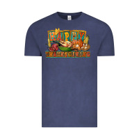 Vintage Denim happy thanksgiving Vintage Tee - FaDigitalArtStudio