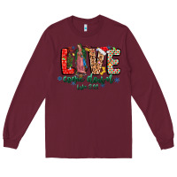 Burgundy Love ComeDown Luke 2.11-2 Long Sleeve Tee - CowhideDigitalArt