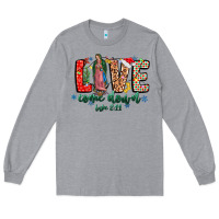 Heather Grey Love ComeDown Luke 2.11-2 Long Sleeve Tee - CowhideDigitalArt