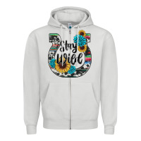 Dove Grey western stay wild horsesho Zipper Hoodie - RanaPortraitStore