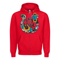 Red western stay wild horsesho Zipper Hoodie - RanaPortraitStore
