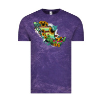 Cloud Purple Mexico Map Vintage Tee - RanaPortraitStore
