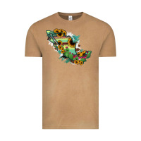 Vintage Camel Mexico Map Vintage Tee - RanaPortraitStore