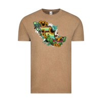 Vintage Coffee Mexico Map Vintage Tee - RanaPortraitStore