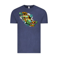 Vintage Denim Mexico Map Vintage Tee - RanaPortraitStore