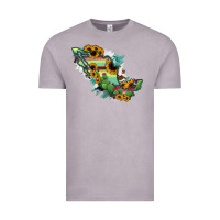 Vintage Zinc Mexico Map Vintage Tee - RanaPortraitStore