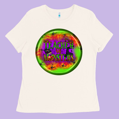 Teacher Monsters Earrings Ladies Tee Designed By Bundleandbundleshop