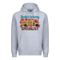 Heather Grey student delivery specialist school bus Premium Hoodie - Artiststas