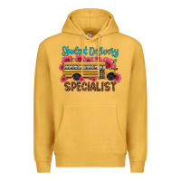 Mustard student delivery specialist school bus Premium Hoodie - Artiststas