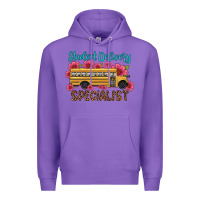 Purple student delivery specialist school bus Premium Hoodie - Artiststas